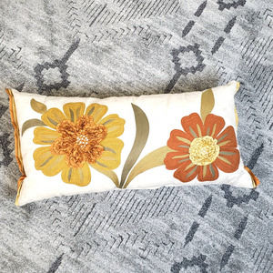 2Pier 1 Floral Accent Pillow Covers- Cream, Orange, Yellow, Green